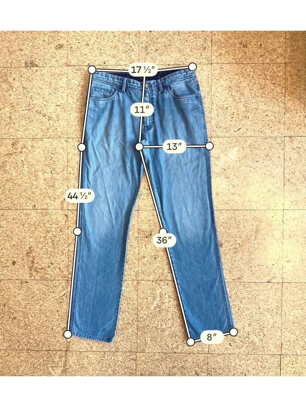 Brioni Stelvio Straight Leg Blue Jeans Men's 36x36 Italy Luxury Denim 5 Pocket